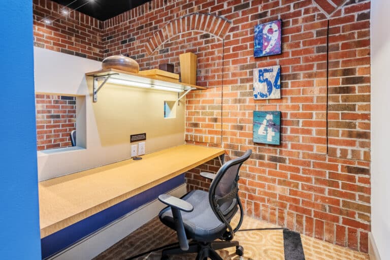 Get work done at the business center at Lofts at Lakeview Apartments near Duke University.
