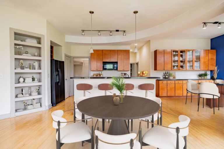 Large open-concept floor plans at Lofts at Lakeview next to Duke University.