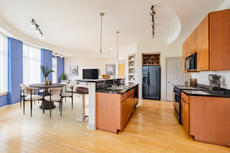 Spacious open-concept lofts and apartments next to Duke University Hospital.